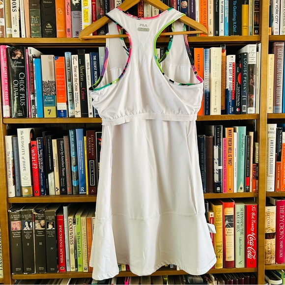 Fila White Racerback Sleeveless Tennis Pickleball Drop Waist Dress size XL - Picture 12 of 14